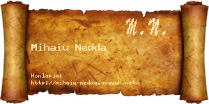 Mihaiu Nedda névjegykártya